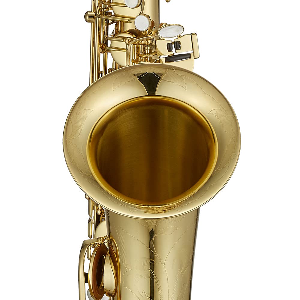 Antigua Winds PowerBell Professional Bb Tenor Saxophone(Yellow brass with lacquered finish/enlarged bell/new neck design/ergonomic design/hand engraving/ABS case)/WRTS4248LQ