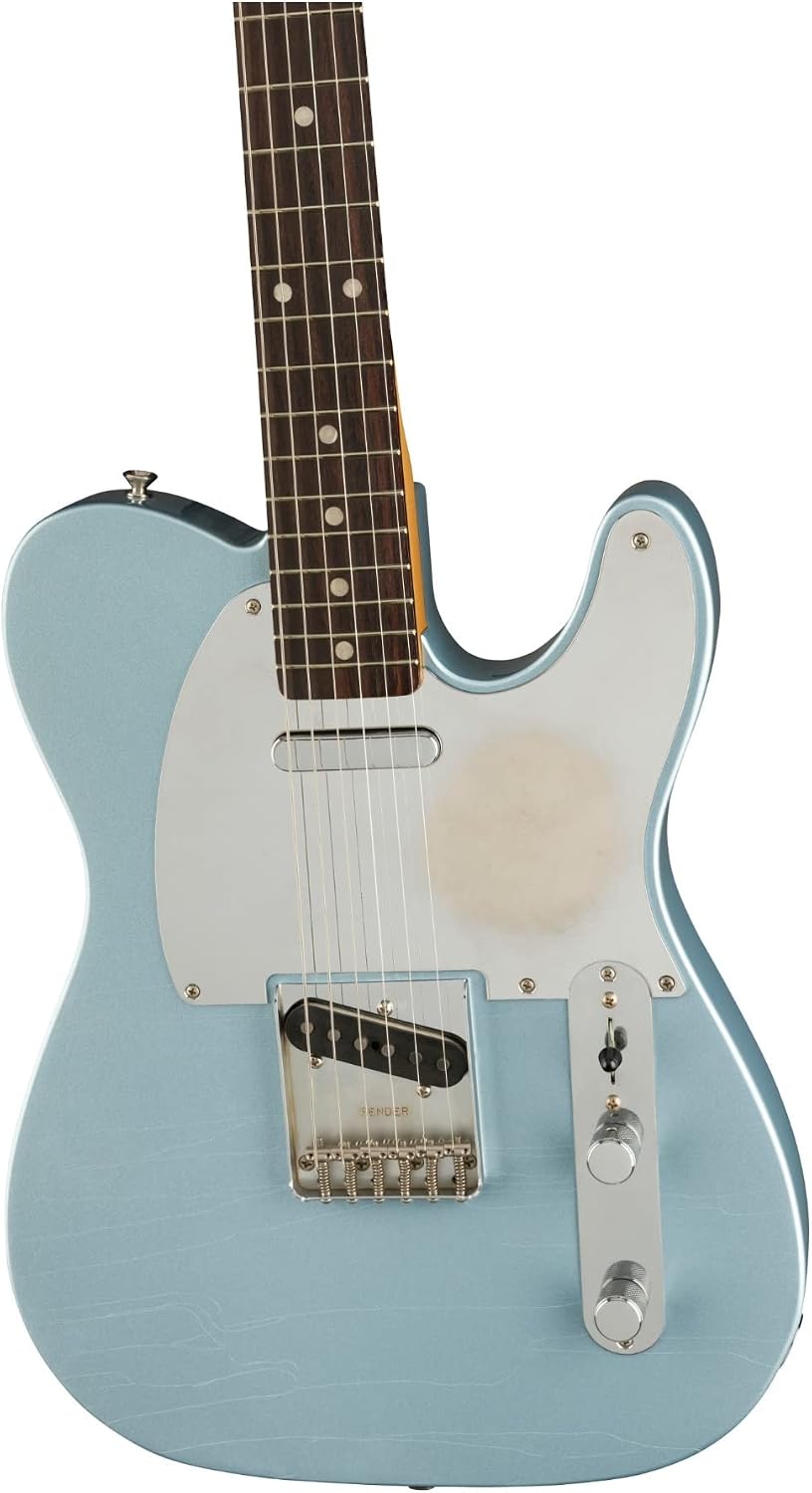 Fender Chrissie Hynde Telecaster Electric Guitar, with 2-Year Warranty, Ice Blue Metallic, Rosewood Fingerboard