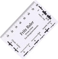 String Action Gauge Ruler, Plastic Luthier Height Measuring Tool for Guitar Bass Setup, with Accurate Scale for Saddle and Nut Measurement