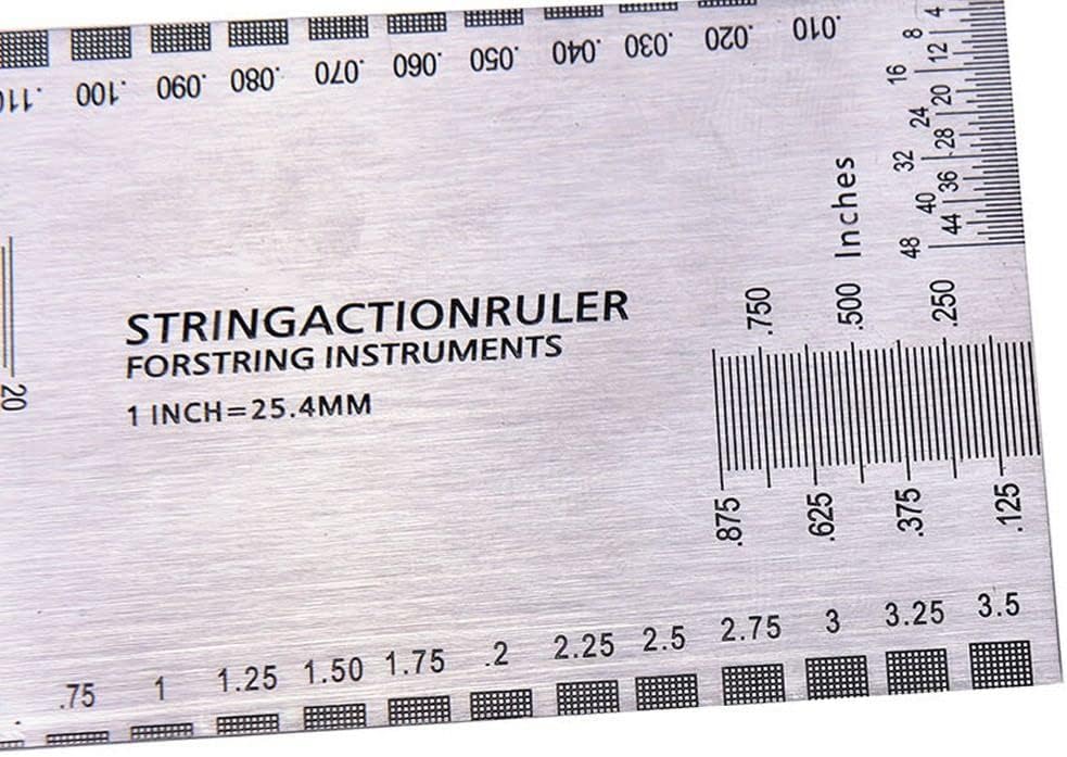 Andy's Orchids String Action Ruler Gauge Measuring Tool, Height Measurement Caliper Repairing Tool for Luthier, Guitar Guide Setup Maintenance Tool for Electric Acoustic Guitar Bass Mandolin Banjo