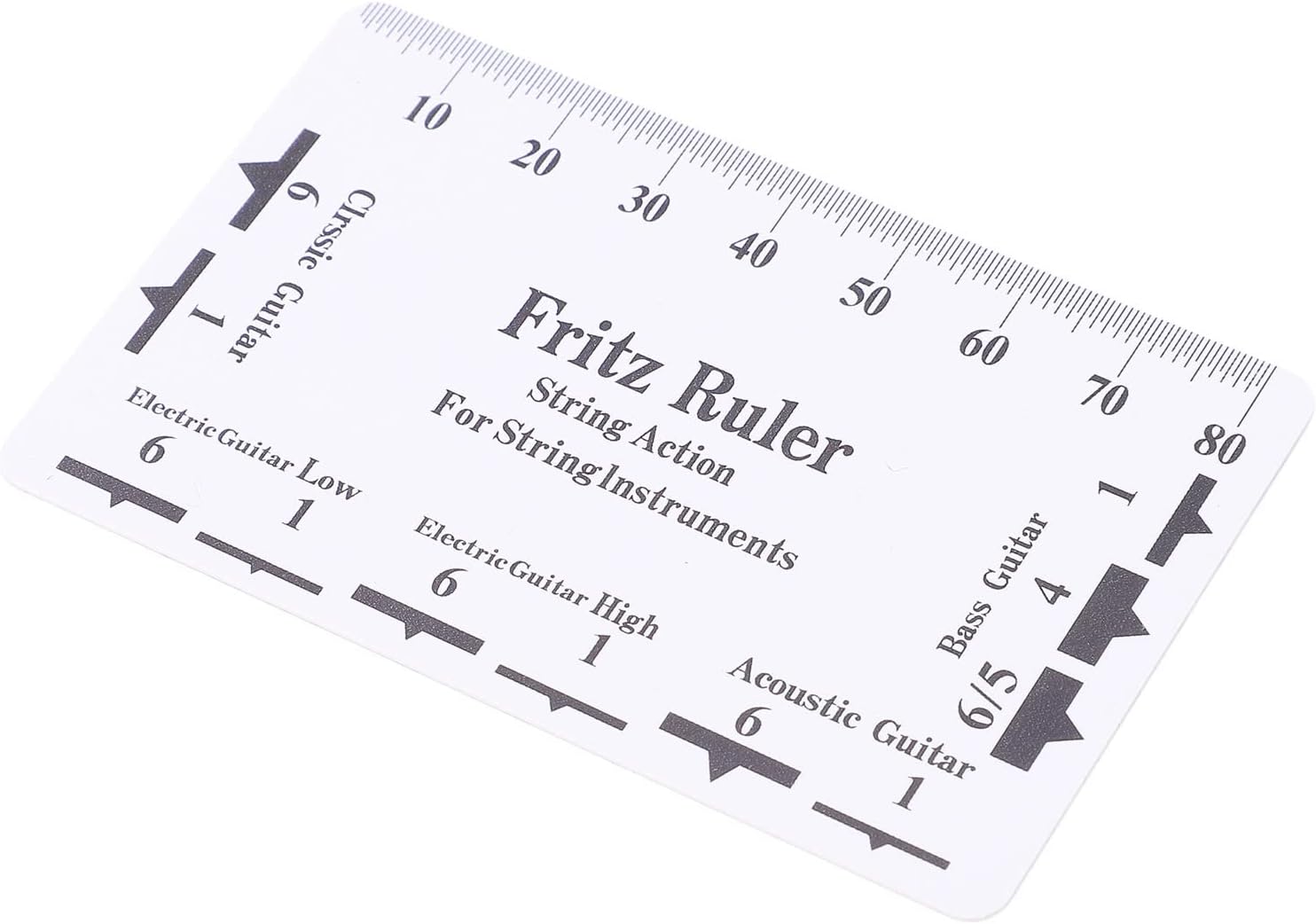 Guitar Setup Tool, String Action Gauge Ruler with Accurate Scale for Measuring Bridge Saddles and Nut Height for Luthier Bass Mandolin Banjo Ukulele Players