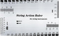 Guitar String Action Ruler, Stainless Steel String Gauge Measuring Tool with Inch & MM Scale for Electric Acoustic Guitar Bass, Precision Luthier Tool with Instruction Manual