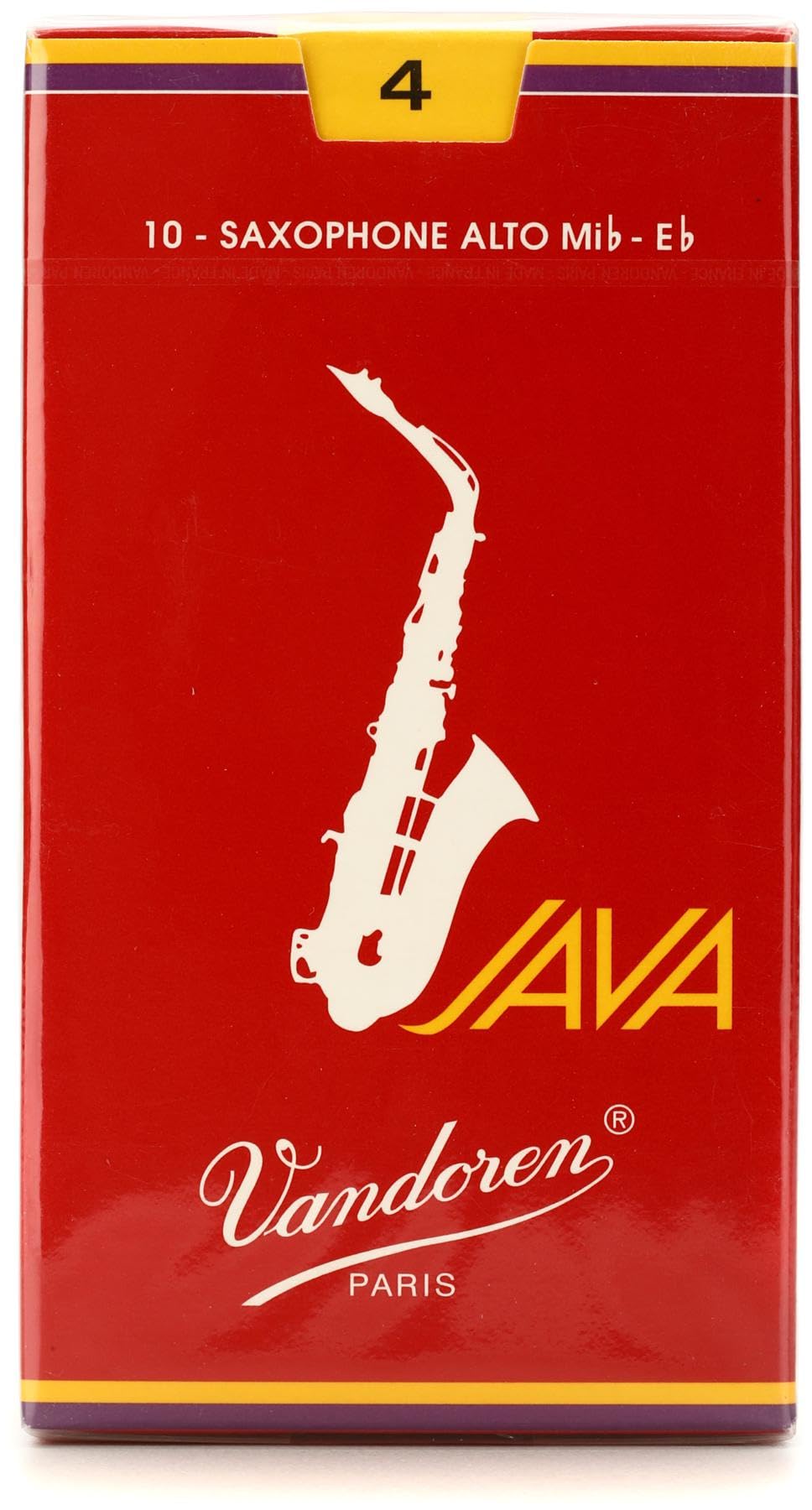 Vandoren SR2625R Alto Sax JAVA Red Reeds Strength 2.5; Box of 10