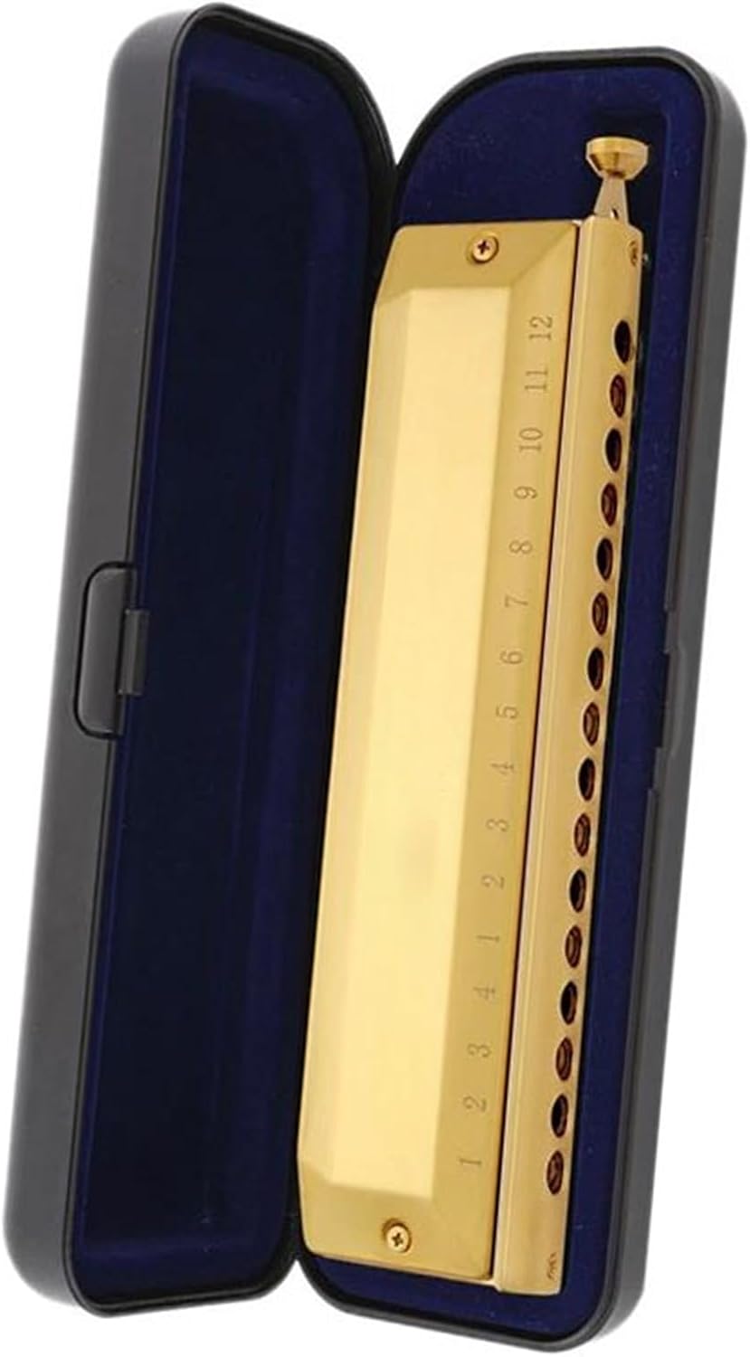 Harmonica Chromatic 16 Hole 64 Tone Mouth Organ Key Of C Professional Musical Instruments