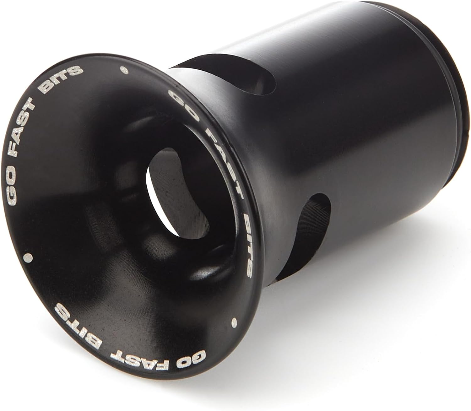 GFB 5702 Blow Off Valve Trumpet, Whistling, Aluminum, Black Anodized, Go Fast Bits Blow Off Valves, Each