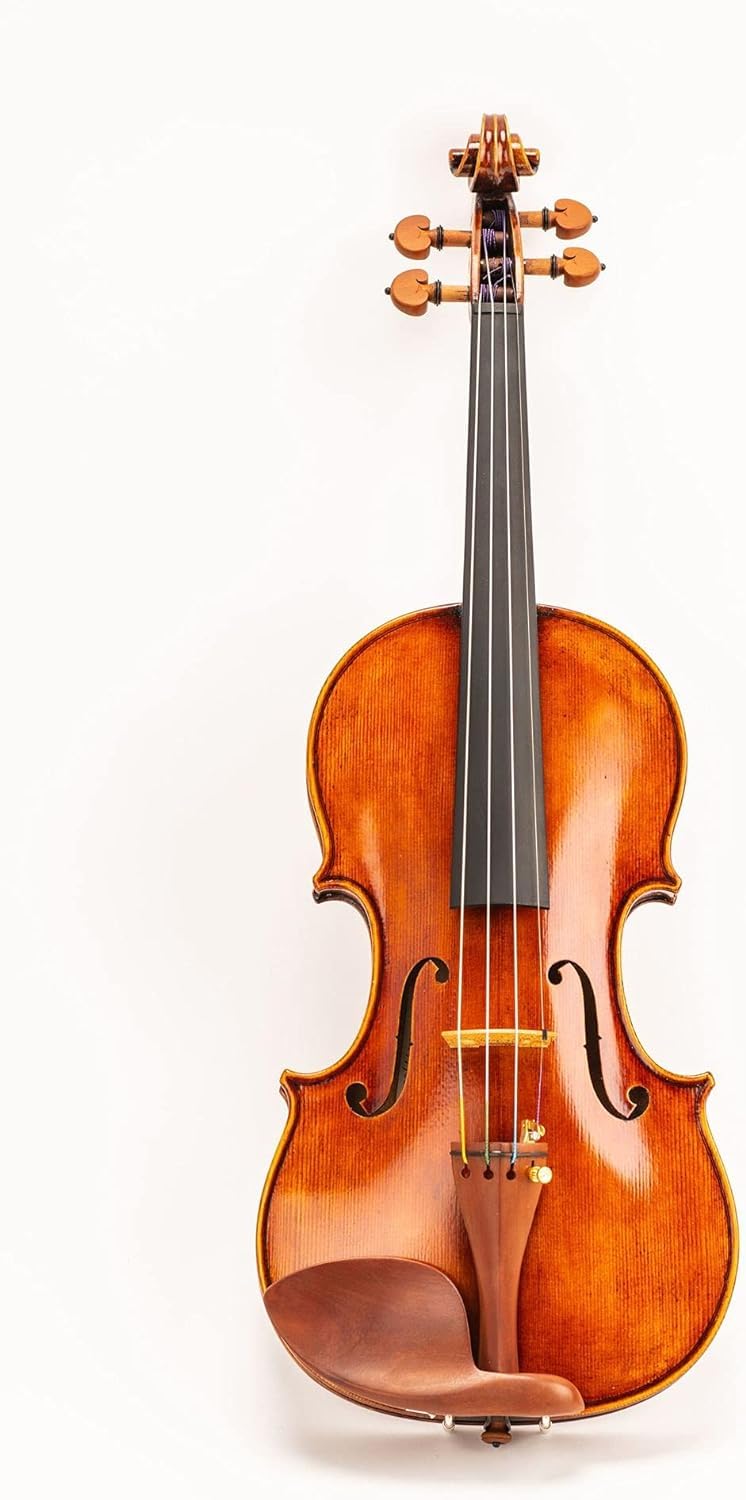 Violin - Model 300 - Light Antique Finish with Dominant Strings, case, bows, shoulder rest, and rosin (Full Size - 4/4 Violin) (4/4 - Full Size)