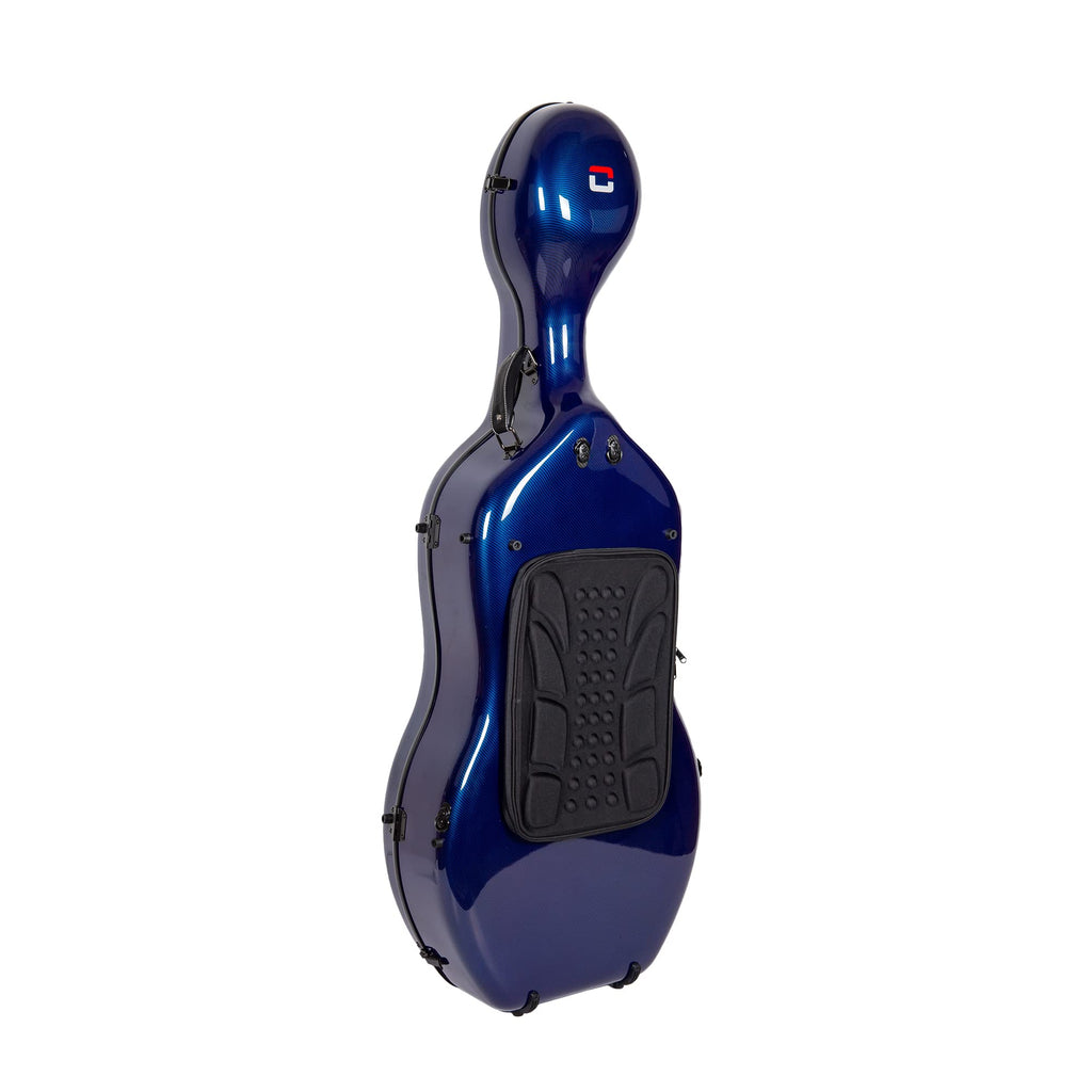 Crossrock Carbon Fiber Case fits for 4/4 Full Size Cello with Removable Shoulder Straps-Black(CRF3020CEFBK)