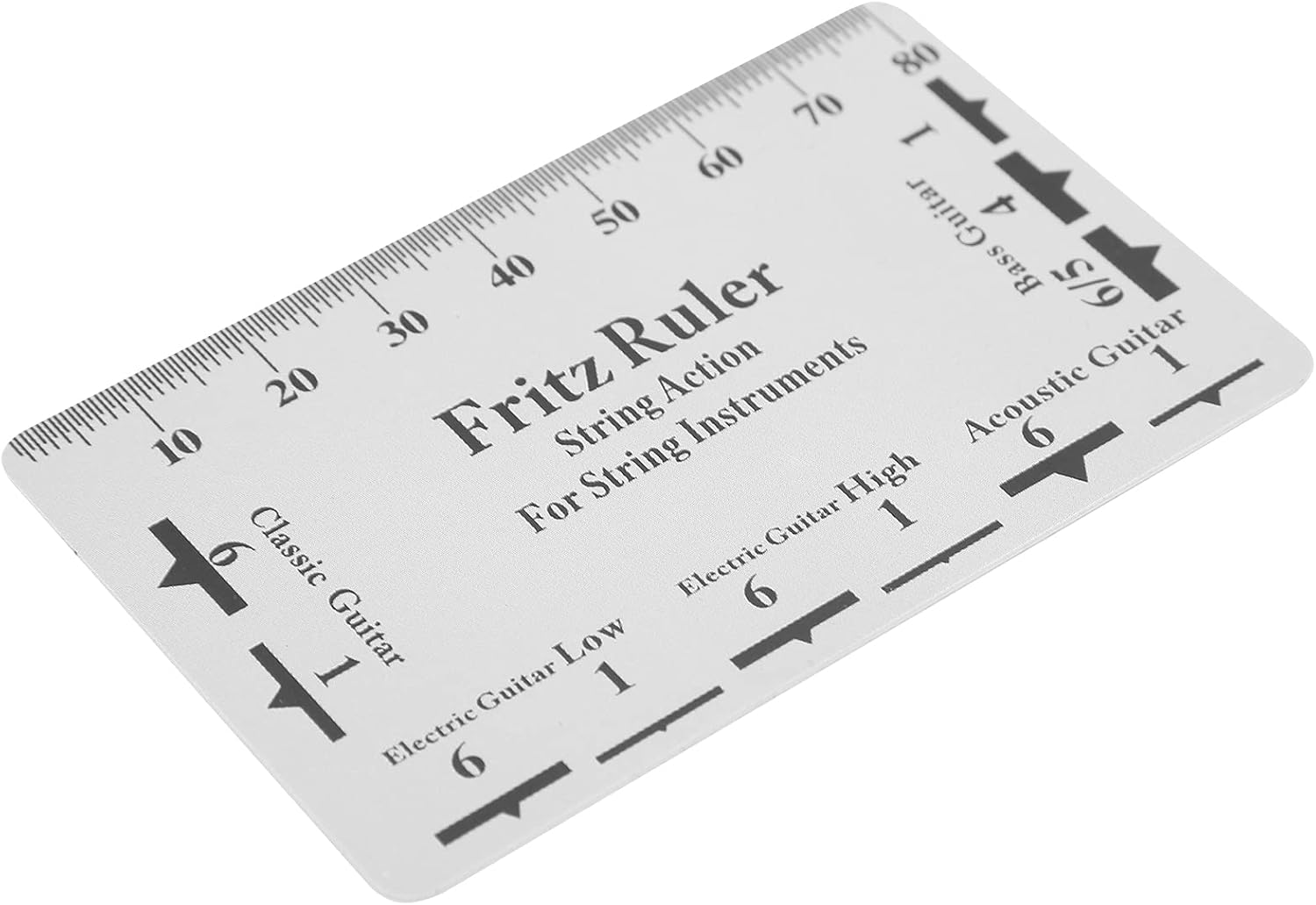 SUNGOOYUE String Action Gauge Ruler Measuring Repair Set Up Tool Kit for Guitar - Practical and Convenient PVC Material