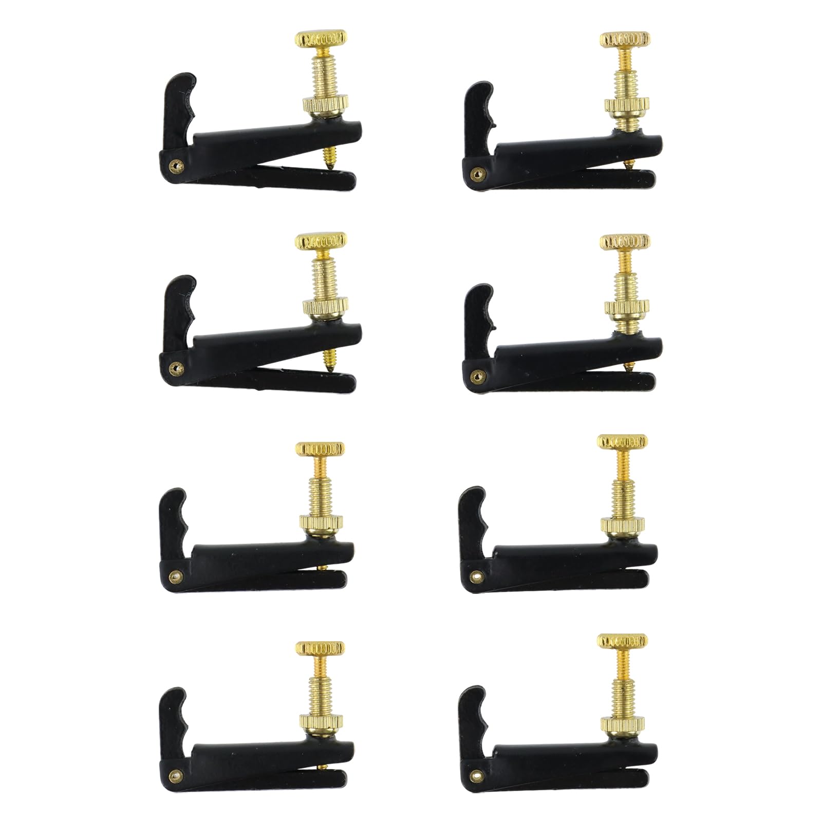 4Pcs Cello Fine Tuners for 3/4 4/4 Cello String Adjusting (Black)