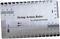 String Action Ruler Guitar Setup Gauge Tool Easy to Read Markings Compact Repairing Luthier Tool for Acoustic Guitar Mandolin, Silver