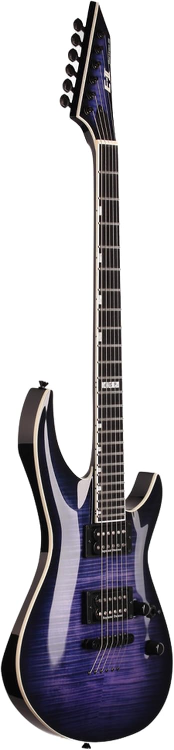 ESP E-II Horizon-III Electric Guitar with Case, Reindeer Blue