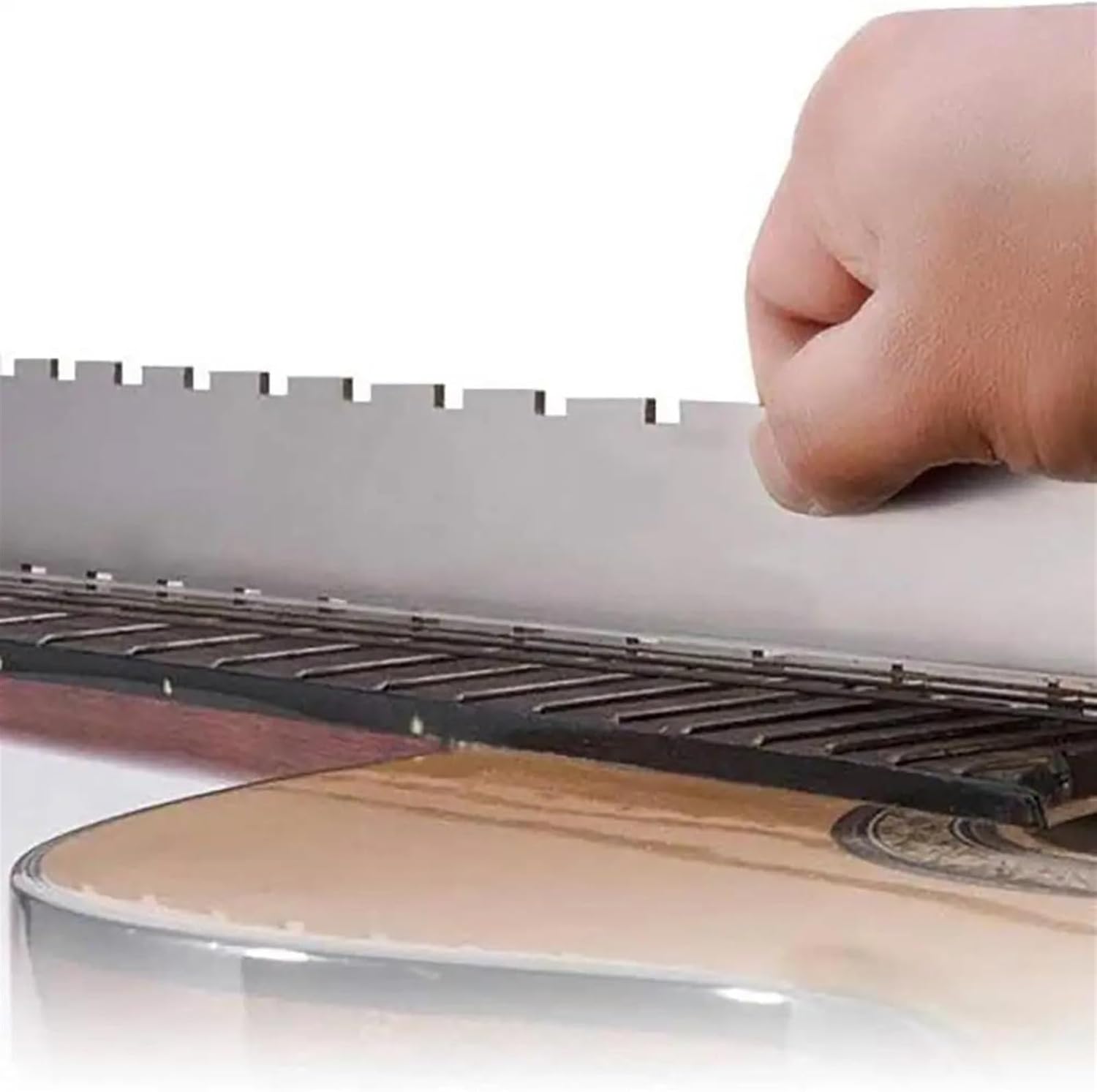 Guitar Making Tools Guitar Neck Notched Straight Edge Luthiers Tool With String Action Ruler Gauge For Electric Guitar Accessories