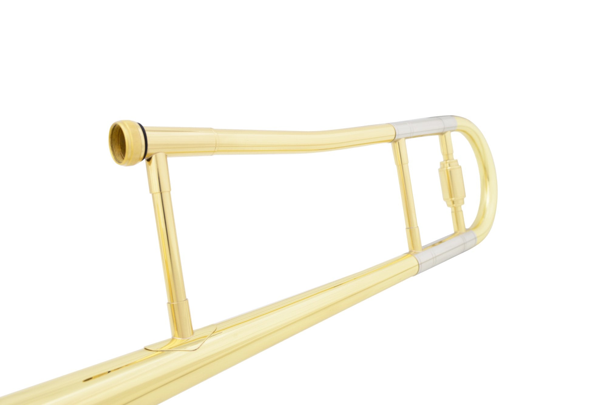 Glory GTD-2 B Flat Brass Trombone with Case & 12C Mouthpiece,Gold Finished,Tenor Trombone