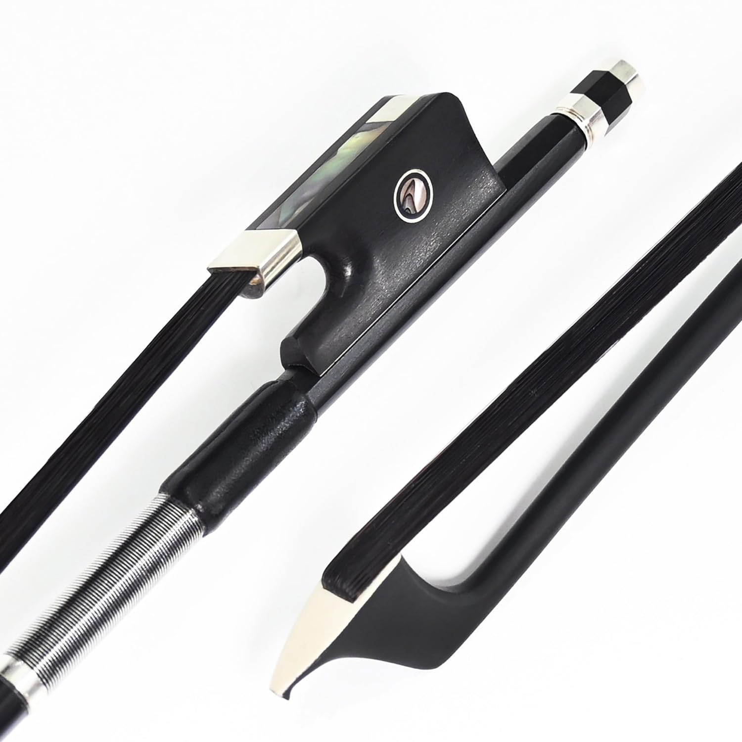 4/4 Size Black Horsehair Carbon Fiber Cello Bow