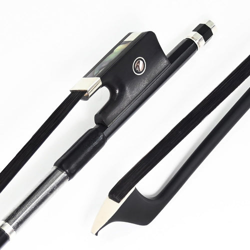 4/4 Size Black Horsehair Carbon Fiber Cello Bow