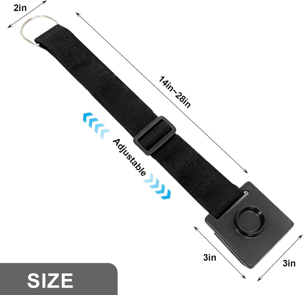 Rock Stop for Cello, Cello Endpin Anchor Non-slip Stopper Rest Holder Stand Antiskid Device Adjustable Strap with Thick Foam Pad, Great for Cellist Practice Performance