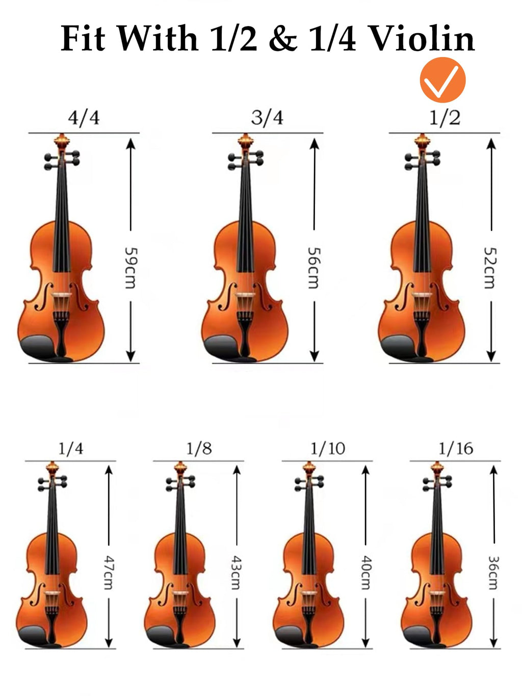 SUEWIO Violin Shoulder Rest for 4/4 Size, Premium Aluminum Alloy Violin Shoulder Rest with Thicken Comfortable Foam Pad & Height Adjustable Feet