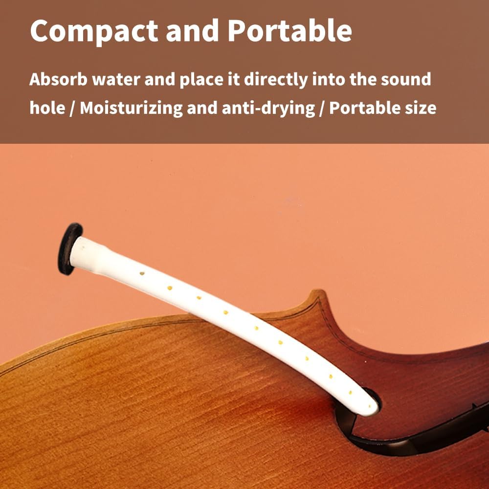 Cello Humidifier Tube | F-Hole Moisturizer for Acoustic Cellos | Synthetic Fiber Sponge Core | Prevent Cracks & Maintain Resonance