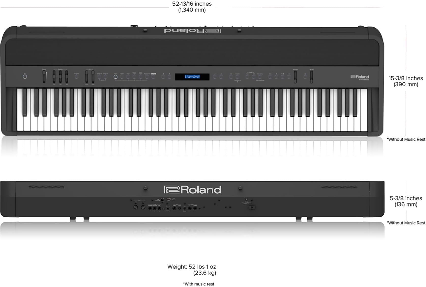 Roland FP-90X 88-Key Digital Piano - White Bundle with KSC-90 Stand, Three Pedal Unit, Bench, Online Lessons, Instructional DVD, and Austin Bazaar Polishing Cloth