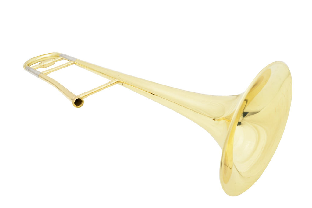 Glory GTD-2 B Flat Brass Trombone with Case & 12C Mouthpiece,Gold Finished,Tenor Trombone