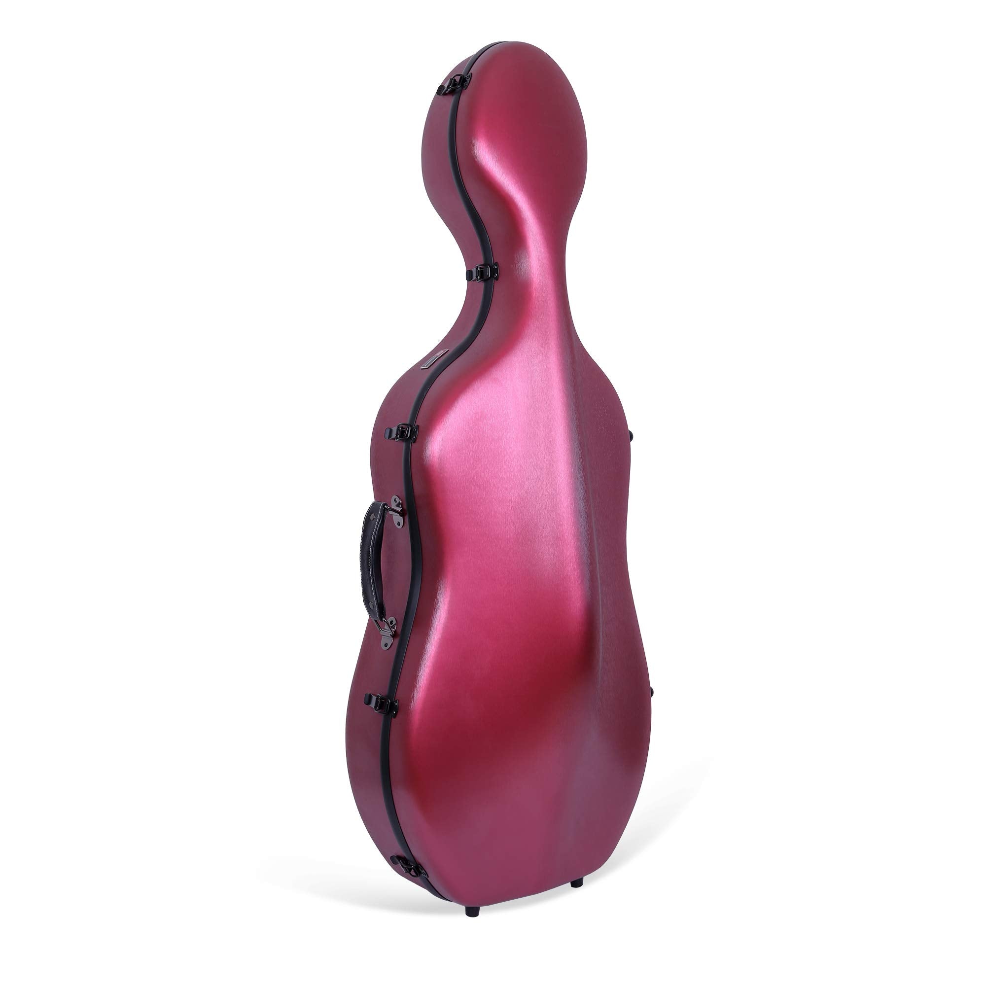 Crossrock Poly Carbon Composite Cello Case, for 3/4 Size Cello with backpack and wheels in Blue(CRF1000CETBLHT)