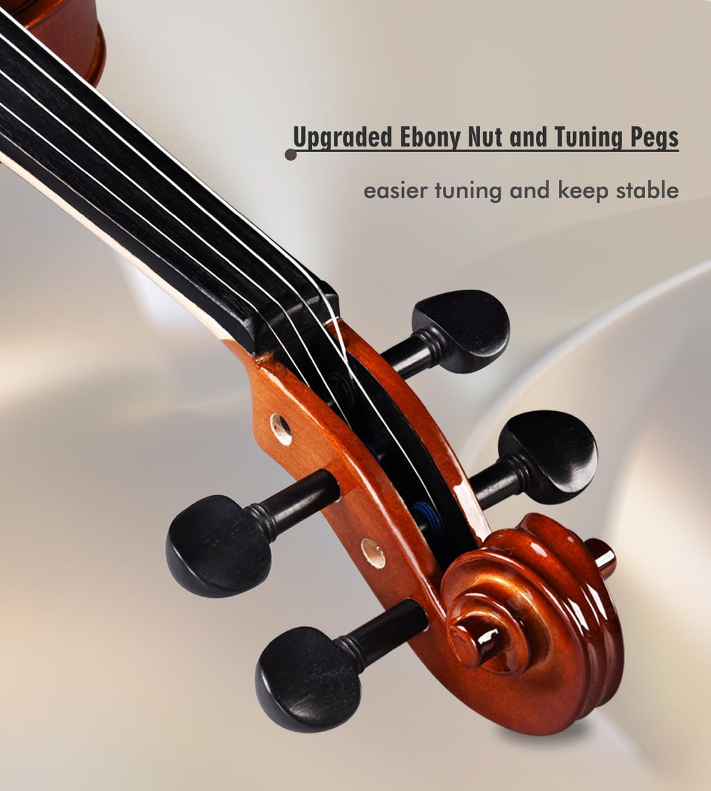 Aileen 4/4 Violin Set for Beginners, Full Size Fiddle Kit for Adults Starters and Children Teenager Students