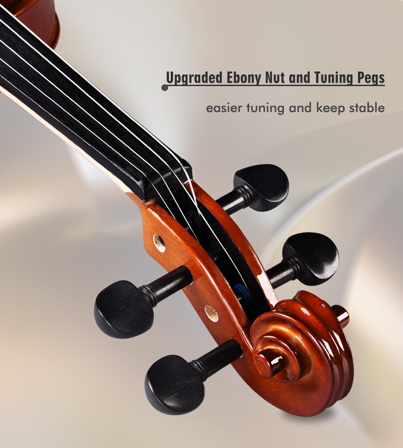 Aileen 4/4 Violin Set for Beginners, Full Size Fiddle Kit for Adults Starters and Children Teenager Students