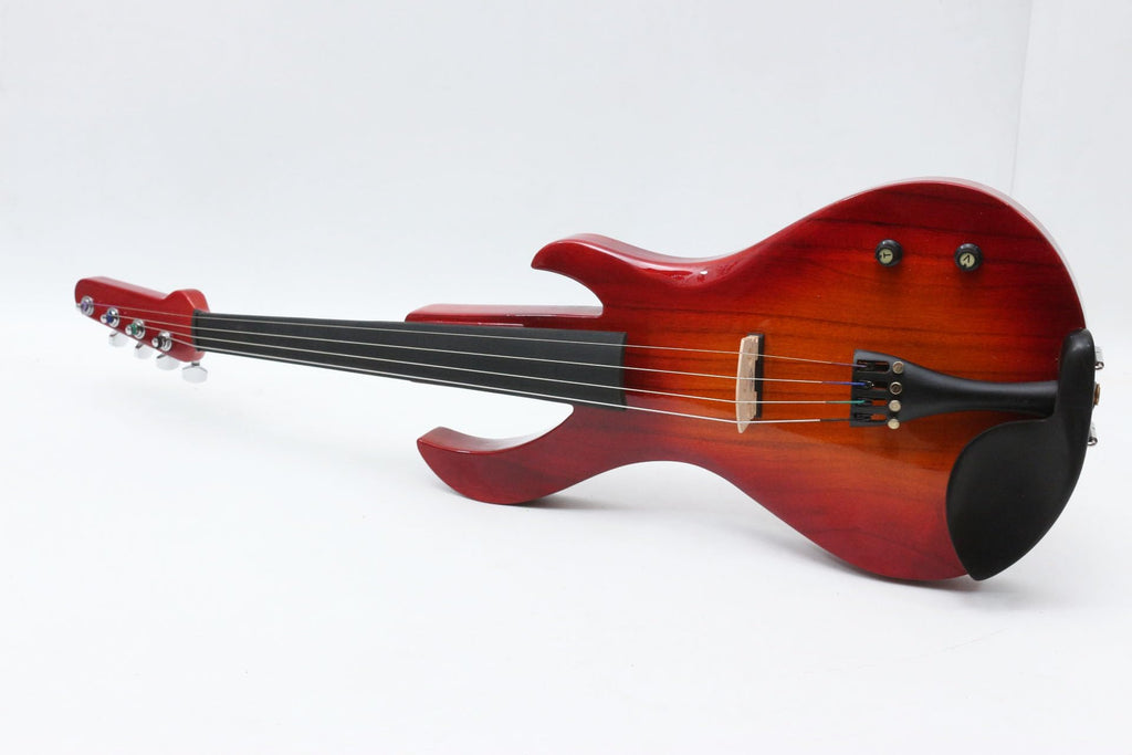 Vetimobato 16 Inch Electric Viola Set Full Size 5-String Solid Wood Practice Viola Kit with Ebony Fingerboard Include Hard Case Brazilwood Bow AUX Cable for Beginners & Adults (5 String Viola Bown)