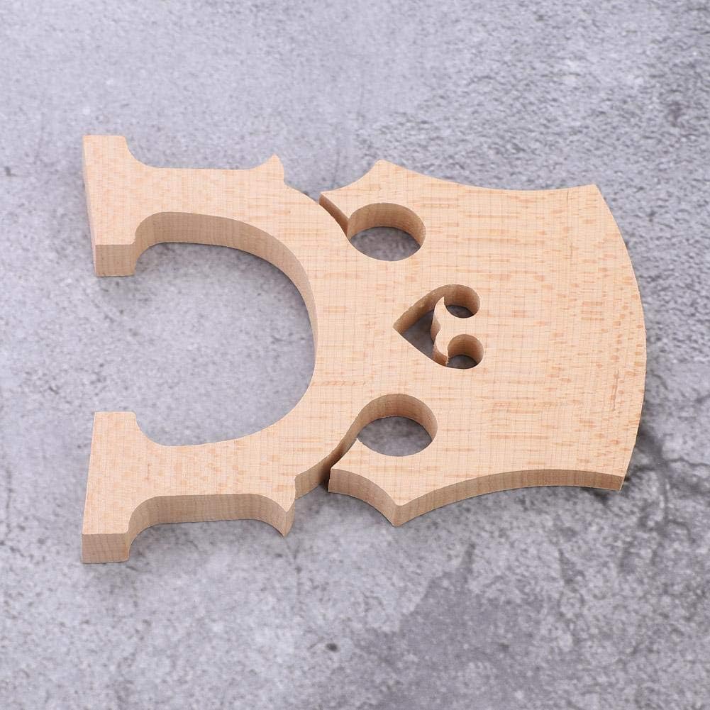 Alomejor Maple Cello Bridge, Wood Color, 4/4 and 3/4 Size, Easy Install, Improves Sound Quality, Cello Accessory