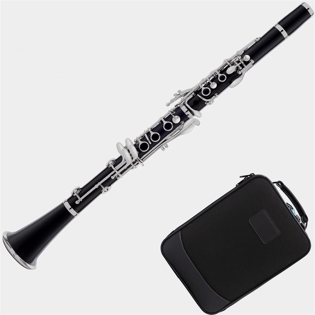 TSTS New Professional 17 Keys Clarinet Bakelite Body Nickel Plating Keys with Case Clarinet for Beginner