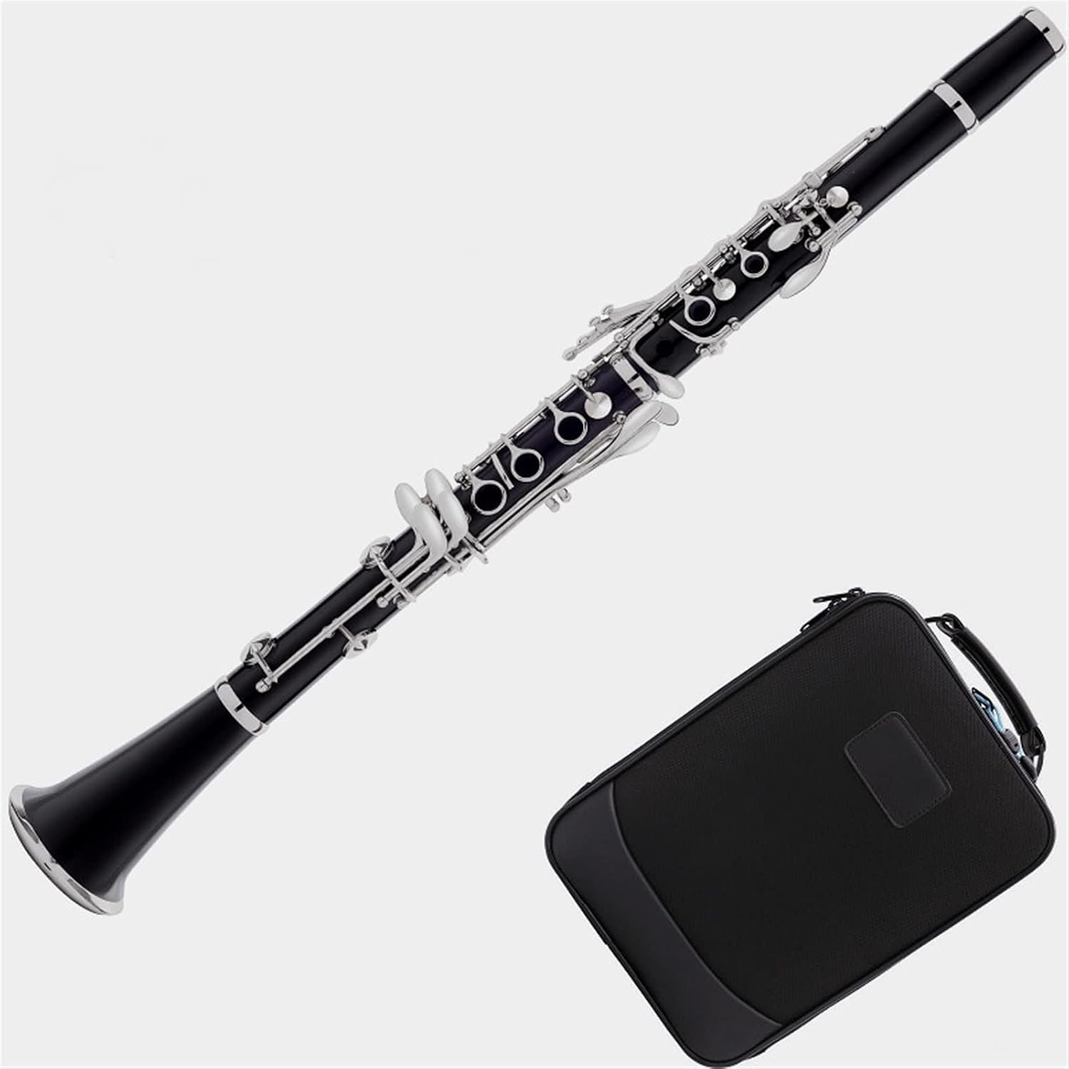 TSTS New Professional 17 Keys Clarinet Bakelite Body Nickel Plating Keys with Case Clarinet for Beginner
