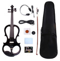 Vetimobato 16 Inch Electric Viola 4 String Practice Silent Viola Solidwood Walnut with Maple Neck Ebony Fittings Metallic Coating Case Bow Headphones AUX Cable Perfect for Beginner Professional(White)