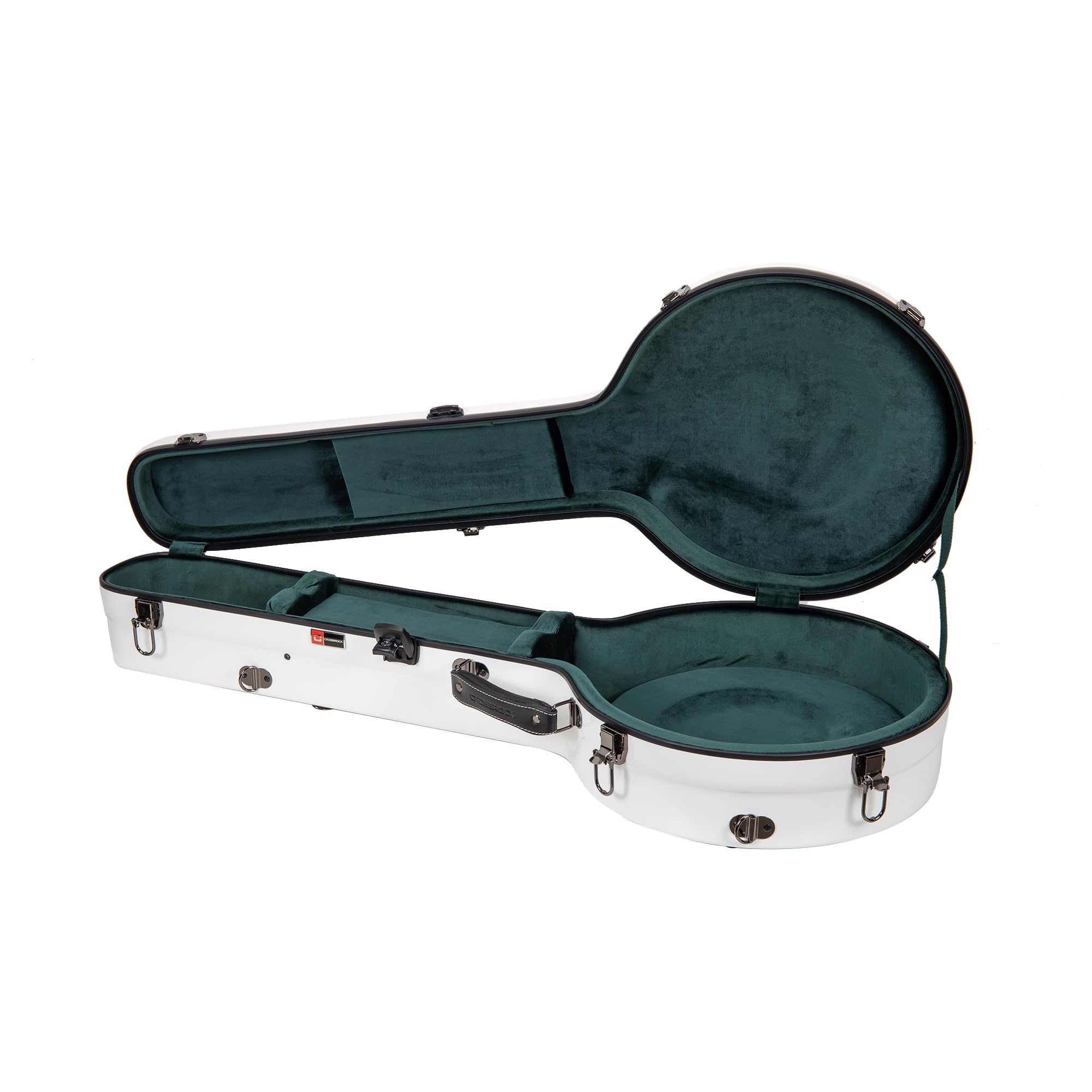 Crossrock Poly Carbon Cello Case for 4/4 Full Size | Red Matte Finish, Black Velvet Interior, Wheels, Music Pouch – Lightweight Protection Series