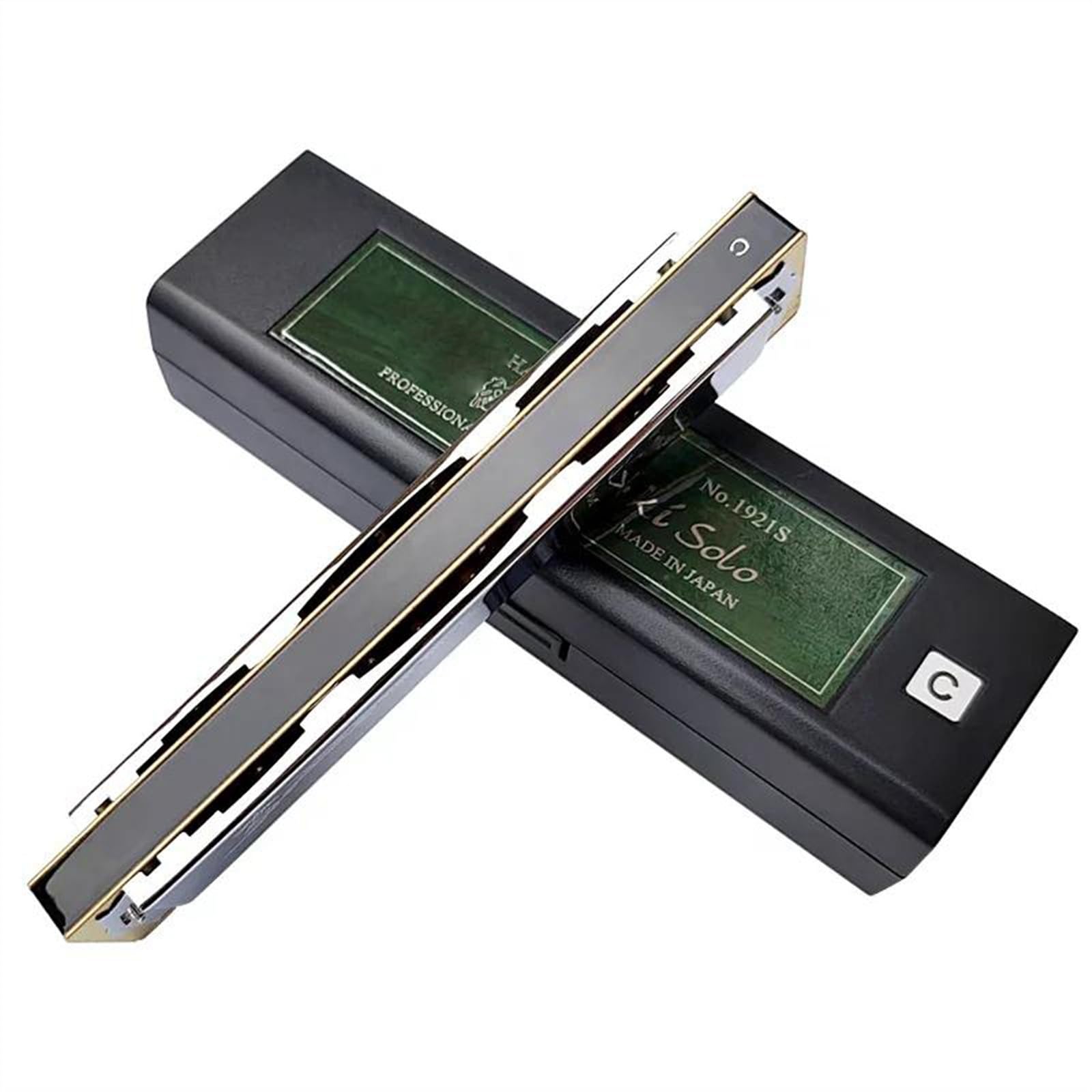Tremolo Harmonica 21 Holes Mouth Organ Musical Harp(B)