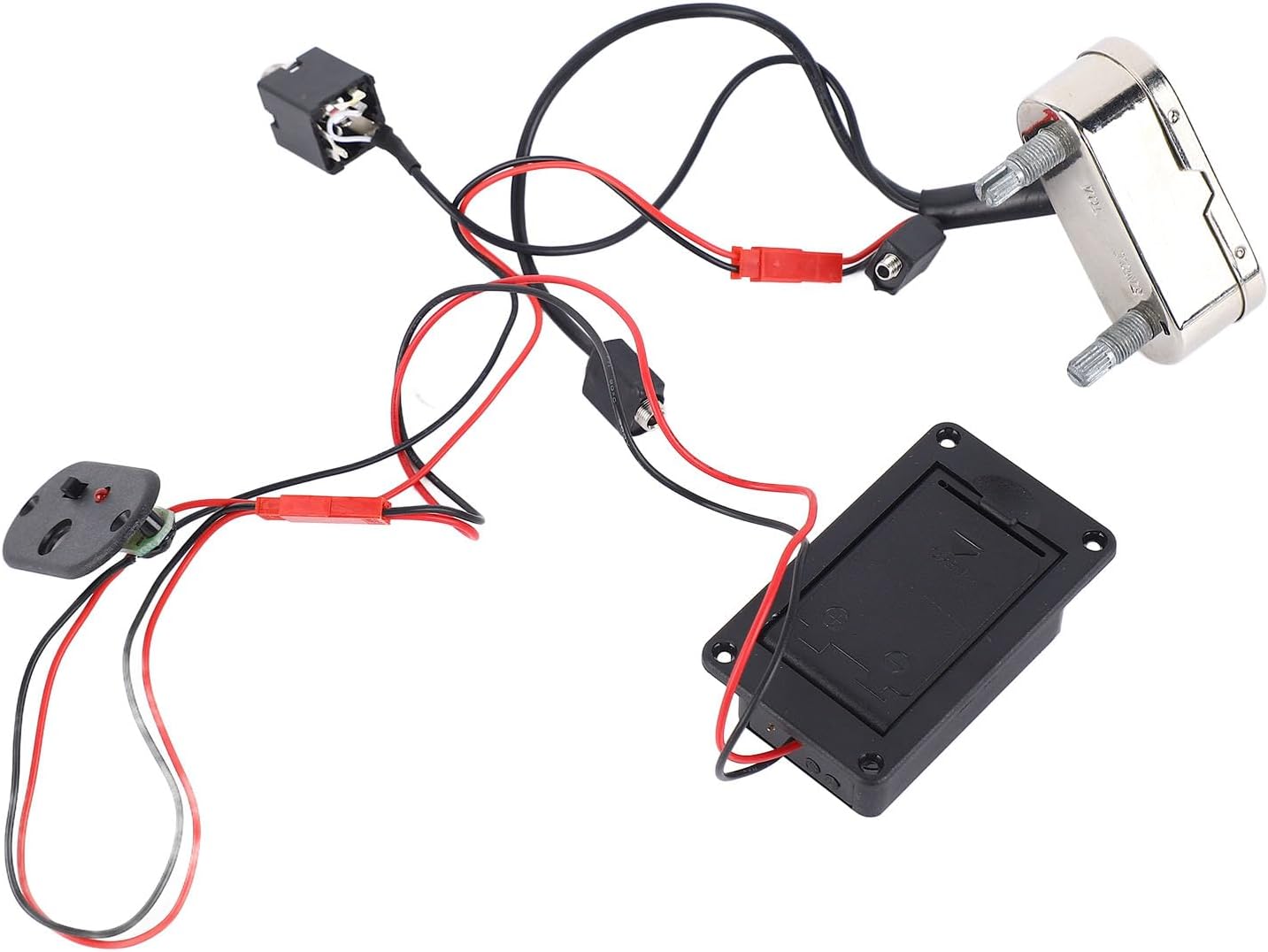 Cello Pickup with EQ Preamplifier, Metal Plastic Electronic Cello Pickup for 4/4 3/ Electric, High Sensitivity Low Noise, Easy Install for Practice Recording Stage Use