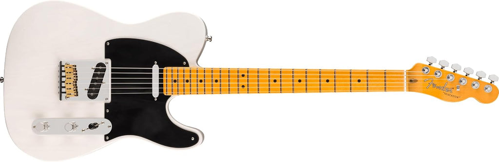 Fender American Ultra Luxe Vintage '50s Telecaster Electric Guitar - White Blonde, Heirloom Lacquer | Ash Body, Quartersawn Maple Neck and Fingerboard, Pure Vintage '51 Pickups, Stainless Frets, S-1 Switch