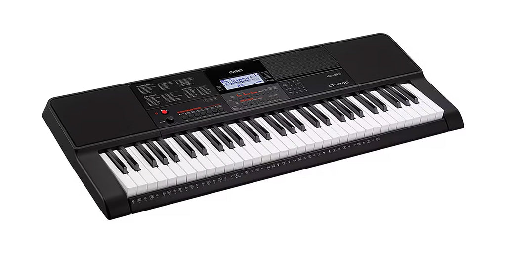 Casio CT-X700 Portable Keyboard Bundle with Adjustable Stand, Bench, Headphones, Sustain Pedal, Power Supply, Instructional DVD, and Austin Bazaar Polishing Cloth