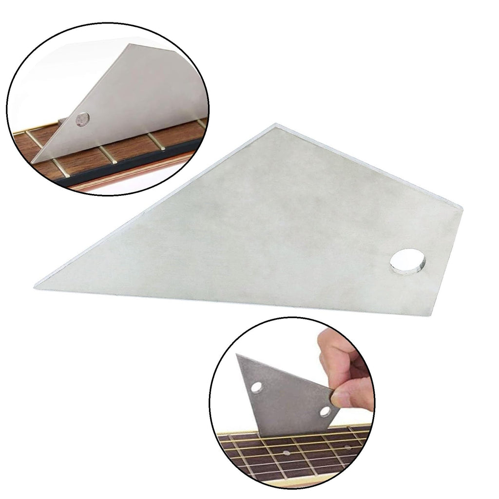 Set of 3pcs Neck Straight Edge 23cm/9.05" Length String Action Ruler Gauge String Height Gauge Fret Rocker Leveling Tool for Electric Bass and Acoustic Guitar