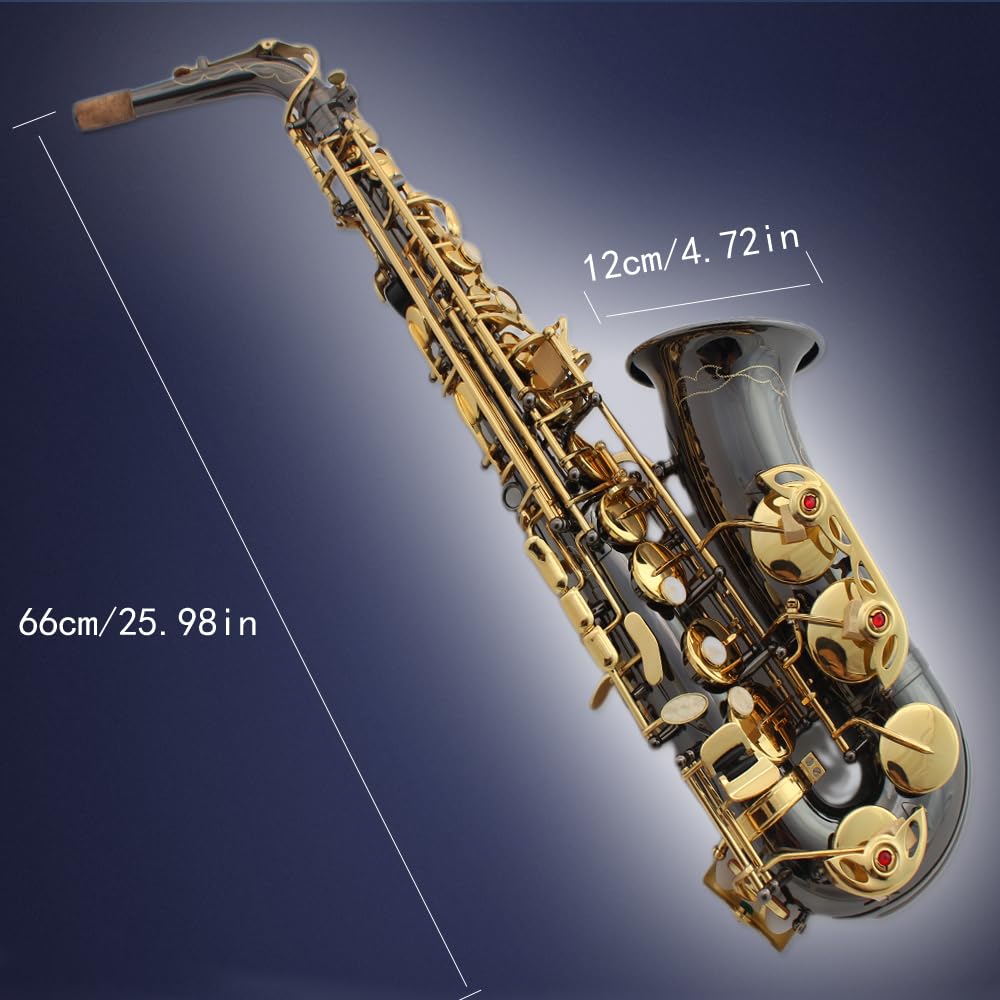 E flat alto saxophone beginners professional saxophone belt box, whistle, cleaning suit.