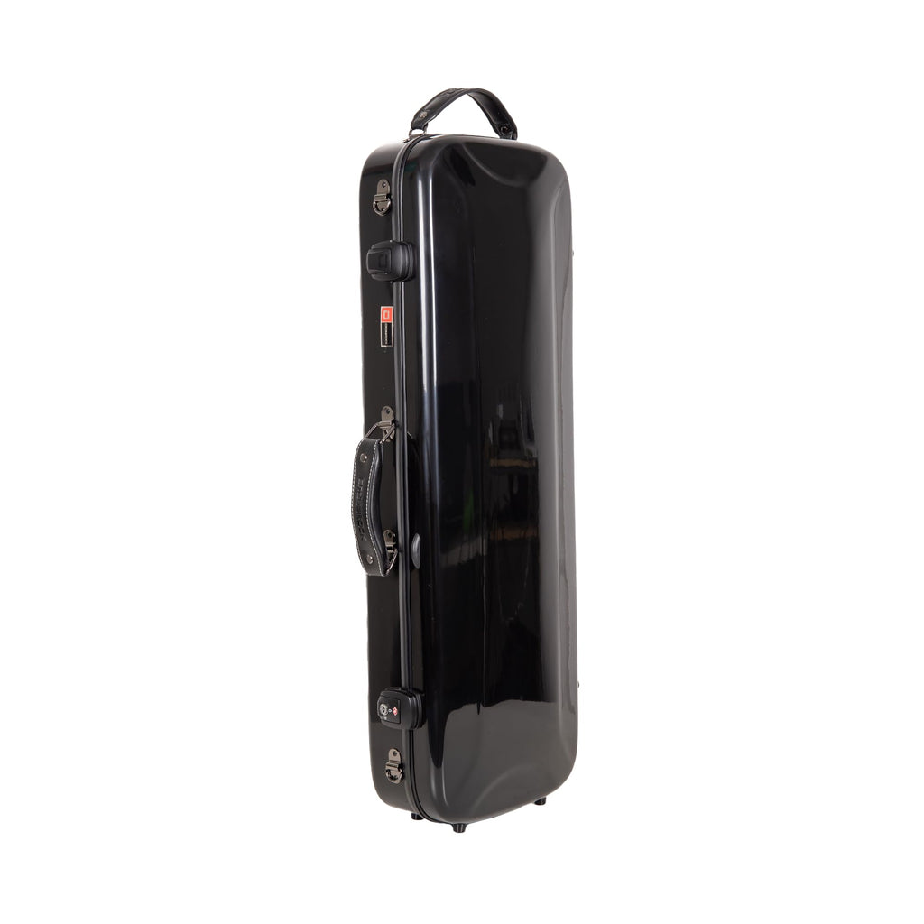 Crossrock Fiberglass Double Violin Case fits Two 4/4 Full-Size Violins- Includes TSA lock, Protective Blanket, Hygrometer, Removable Shoulder Straps- Milky White (CRF2020DVMW)