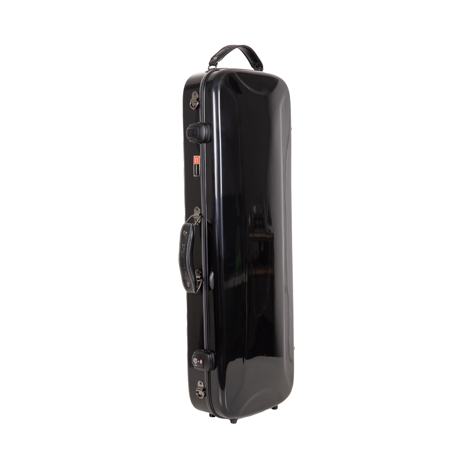Crossrock Fiberglass Double Violin Case fits Two 4/4 Full-Size Violins- Includes TSA lock, Protective Blanket, Hygrometer, Removable Shoulder Straps- Milky White (CRF2020DVMW)