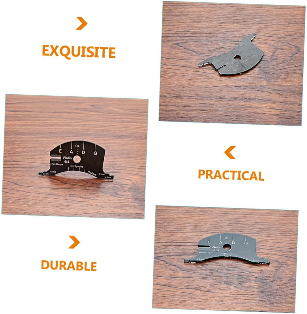 Practical Violin Bridge Measuring Tool Durable Violin Fingerboard Template for Accurate String Spacing and Positioning Essential Accessory