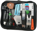 Abaodam 24pcs Guitar Tool Kit String Cutter Action Ruler Fret Files and Guard for Electric and Classical Guitar Repair and Maintenance