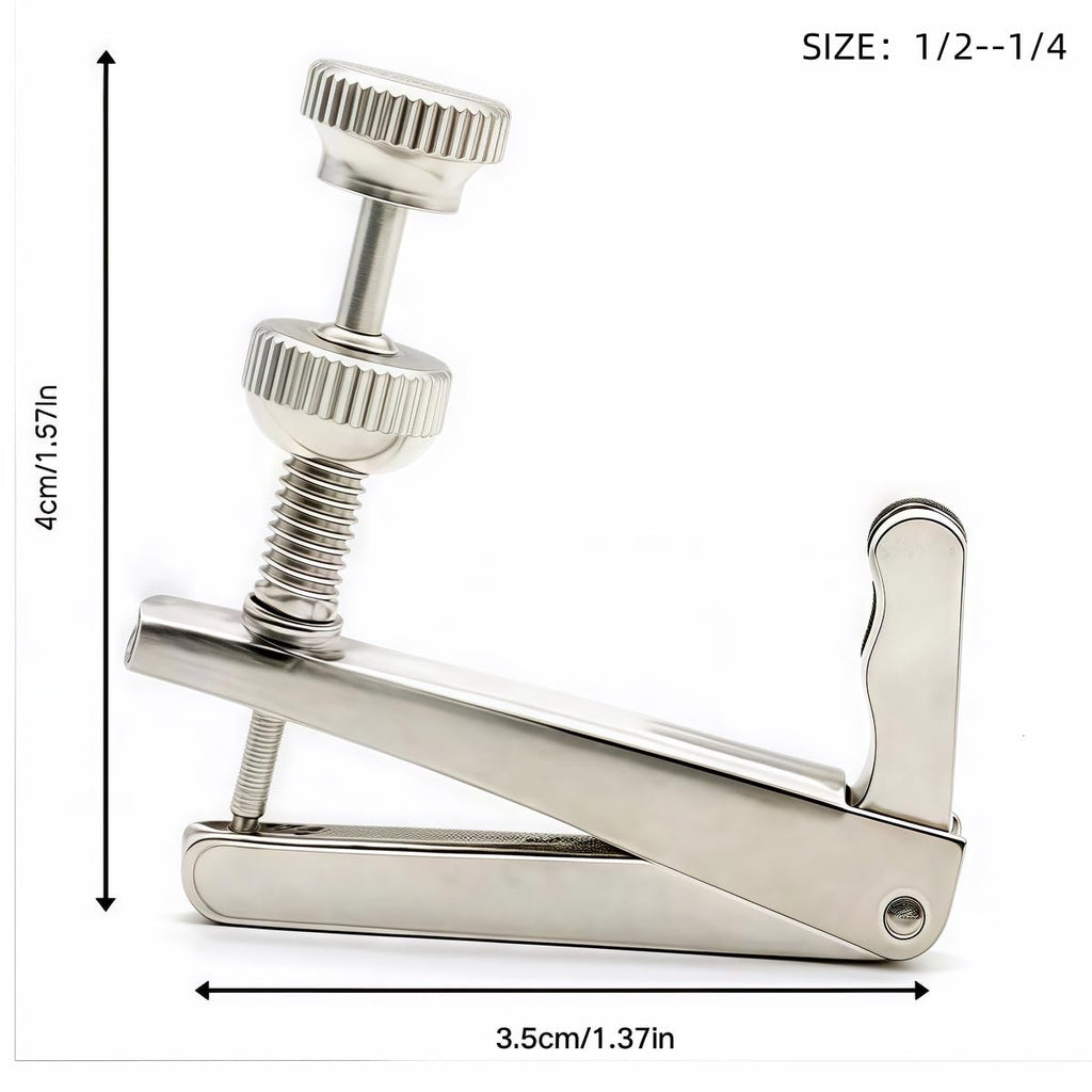 4/4 & 3/4 Cello Fine Tuners Set of 4 – Heavy Duty Zinc Alloy Micro-Adjustment Tuners for Cello, Precise Replacement Tailpiece Tuners with Anti-Slip Knobs, Easy Installation