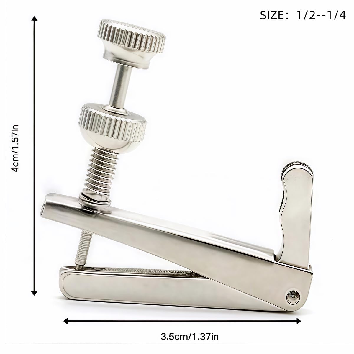 4/4 & 3/4 Cello Fine Tuners Set of 4 – Heavy Duty Zinc Alloy Micro-Adjustment Tuners for Cello, Precise Replacement Tailpiece Tuners with Anti-Slip Knobs, Easy Installation