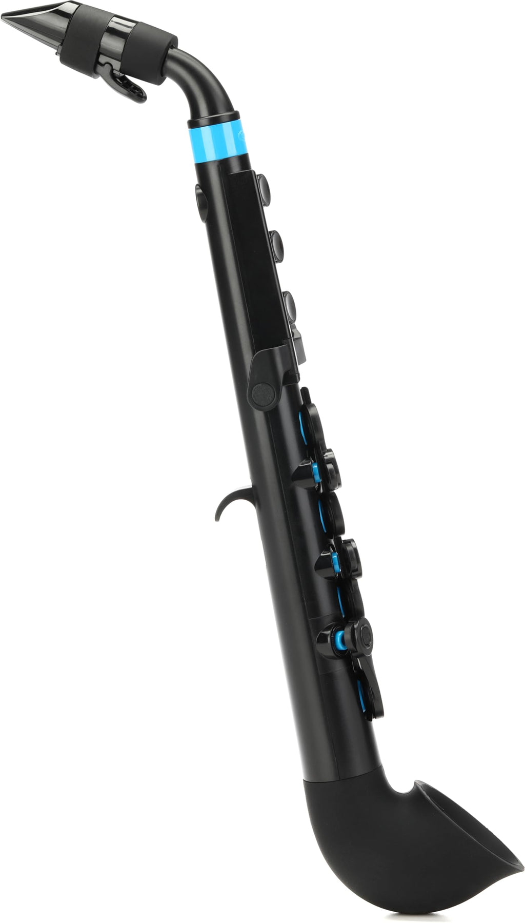 Nuvo jSax Beginner Saxophone, White/Blue (Black/Blue)