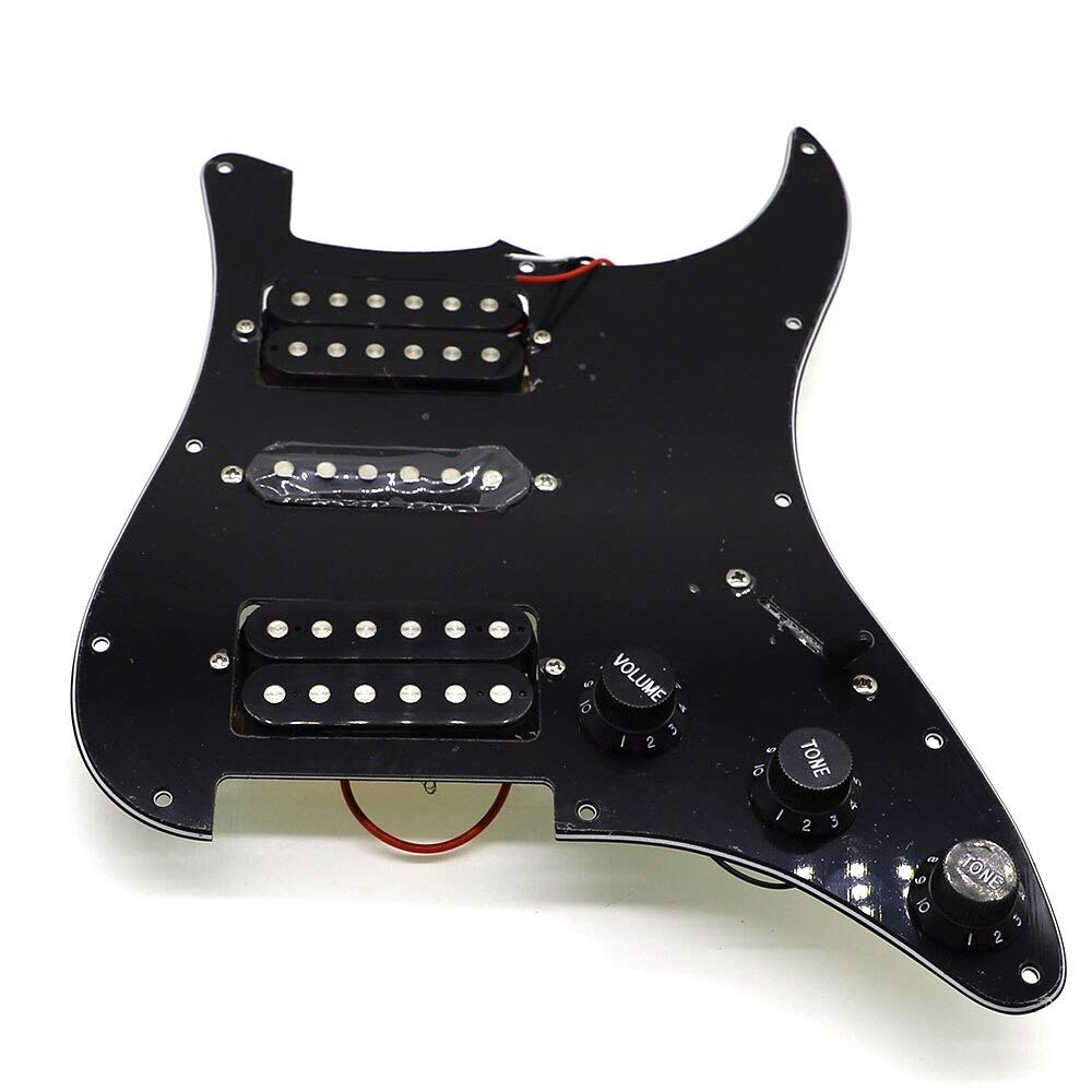 Guitar Parts Loaded Strat Electric Guitar Prewired ST Pickguard with Single Colis Pickups Neck Middle Bridge for Fender