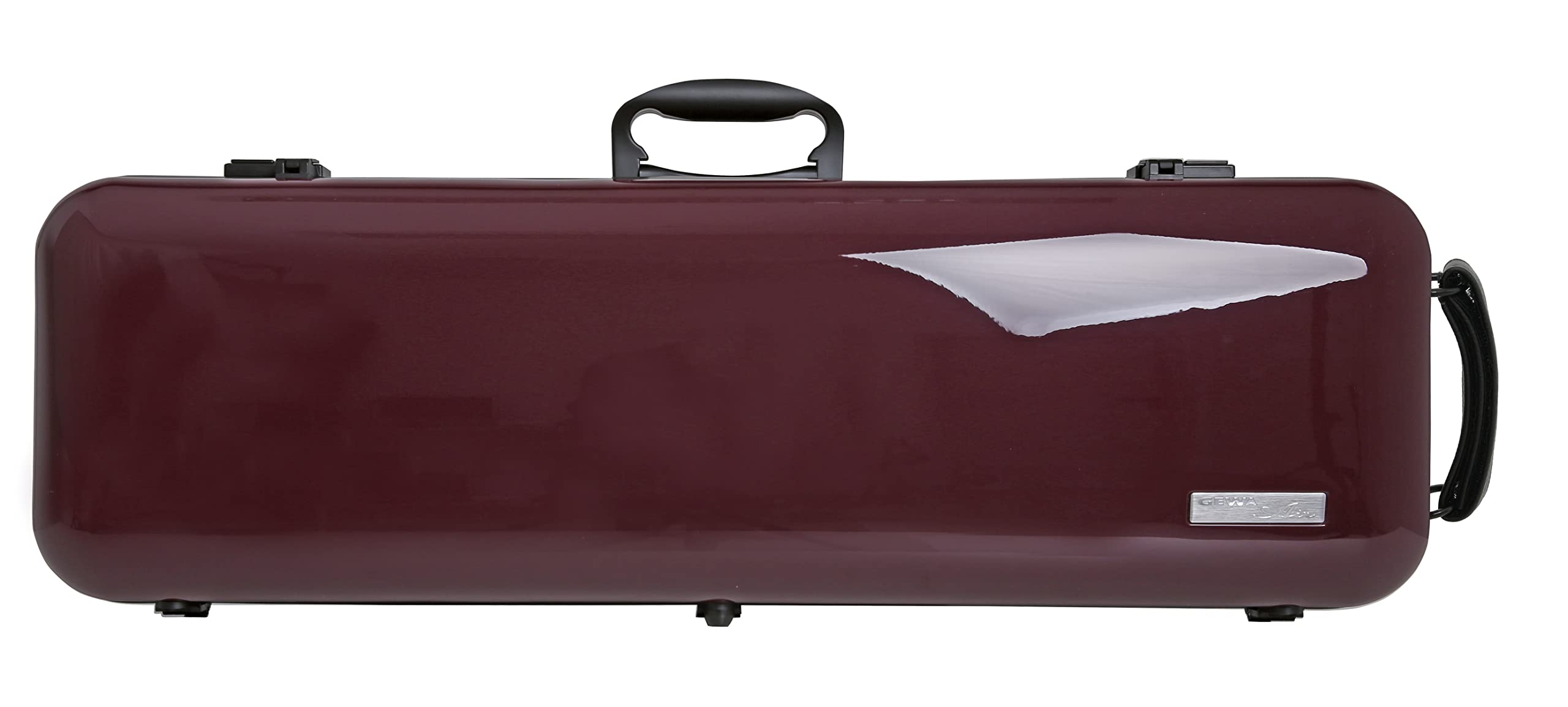 GEWA AIR 2.1 Violin Case Black High Gloss with Additional Side Handle Made in Germany