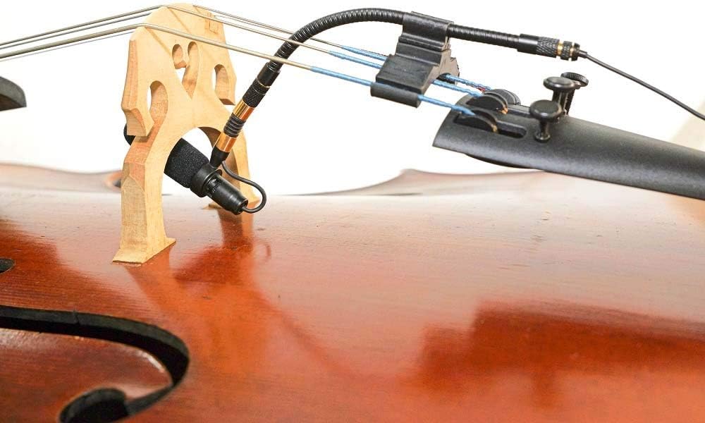 PMM19B-SH4-CEL Cello Clip-On Musical Instrument Microphone for Shure Wireless Microphone and Phantom Power Input | For Shure Wireless Microphone, Phantom Power Input