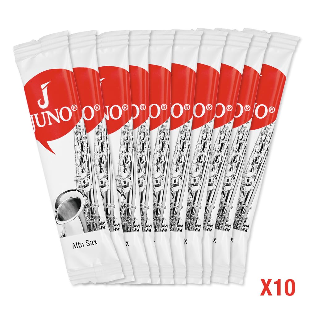Vandoren JUNO Alto Saxophone Reeds, Strength 2.5, Box of 10, JSR6125